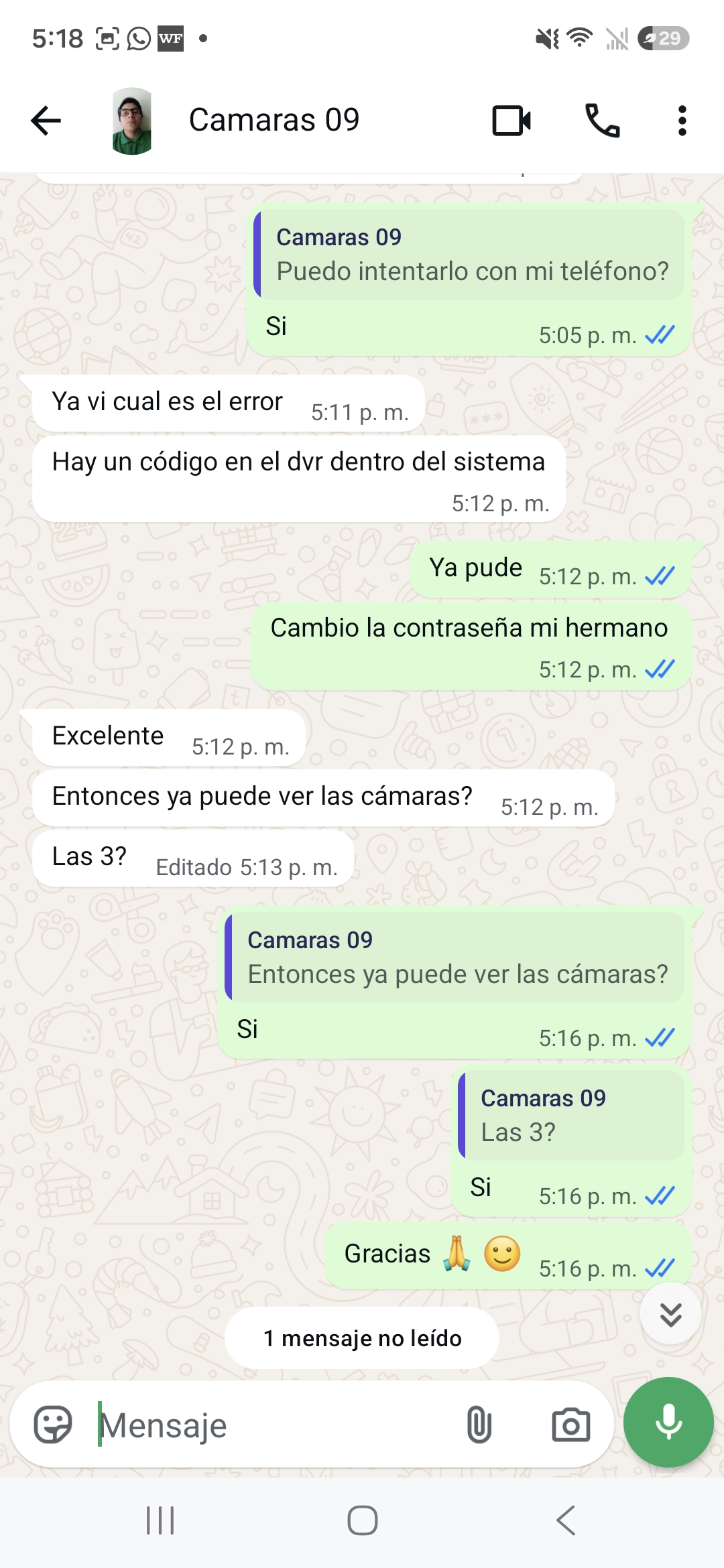 Evidencia del servicio — Yenni Estephanie